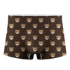 Cute Baby Grizzly Bear Pattern Print Men's Boxer Briefs