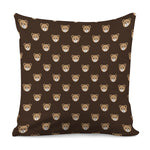 Cute Baby Grizzly Bear Pattern Print Pillow Cover