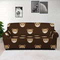 Cute Baby Grizzly Bear Pattern Print Sofa Cover