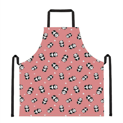 Cute Baby Panda Pattern Print Apron