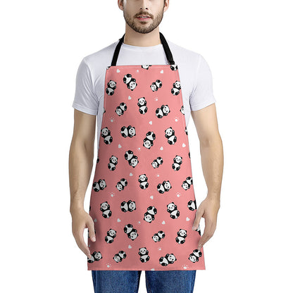 Cute Baby Panda Pattern Print Apron