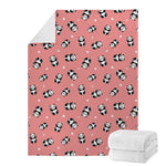 Cute Baby Panda Pattern Print Blanket