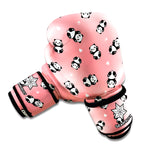 Cute Baby Panda Pattern Print Boxing Gloves