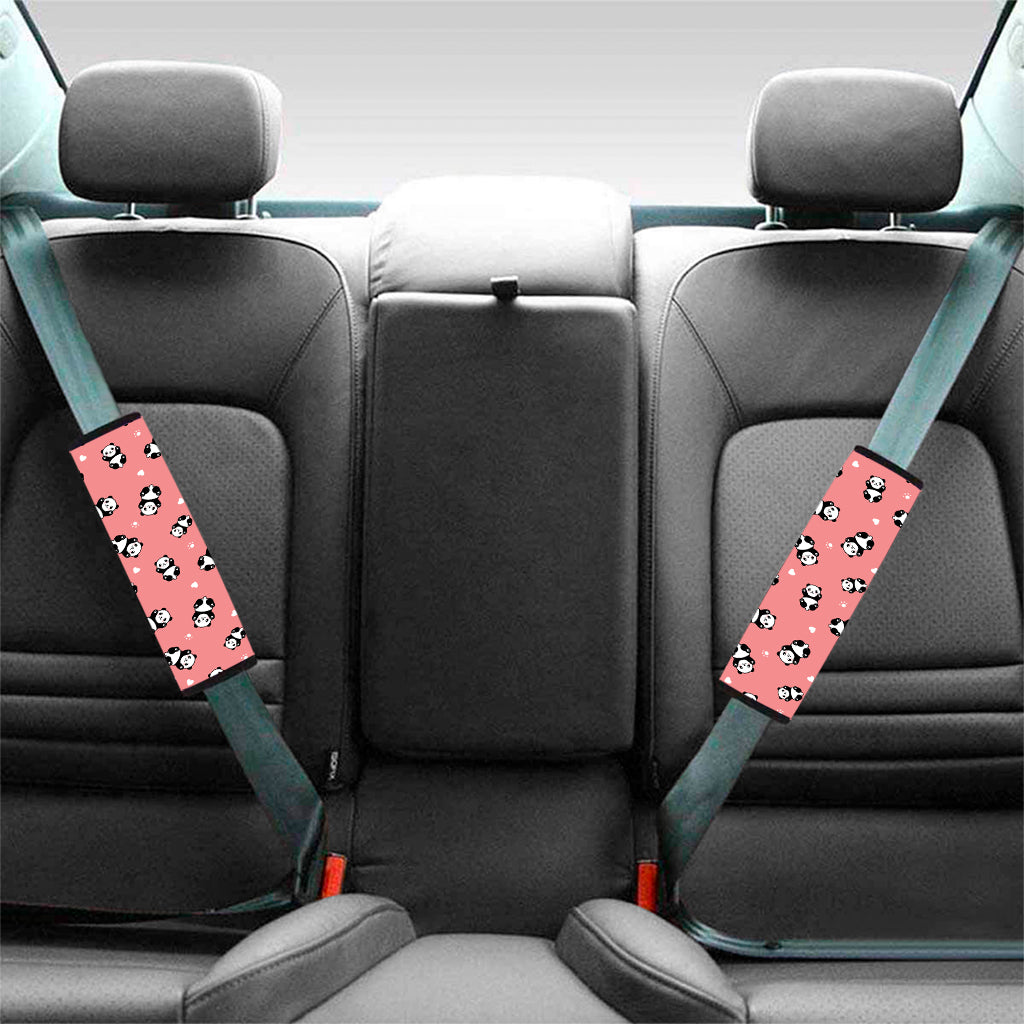 Cute Baby Panda Pattern Print Car Seat Belt Covers