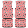 Cute Baby Panda Pattern Print Front and Back Car Floor Mats