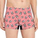 Cute Baby Panda Pattern Print Men's Boxer Briefs