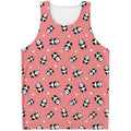 Cute Baby Panda Pattern Print Men's Tank Top