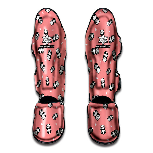 Cute Baby Panda Pattern Print Muay Thai Shin Guard