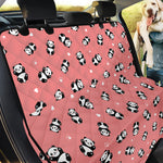 Cute Baby Panda Pattern Print Pet Car Back Seat Cover