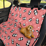 Cute Baby Panda Pattern Print Pet Car Back Seat Cover