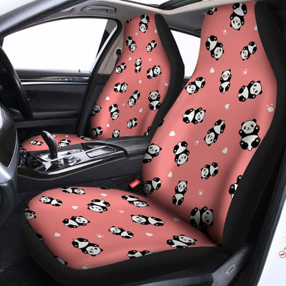 Cute Baby Panda Pattern Print Universal Fit Car Seat Covers