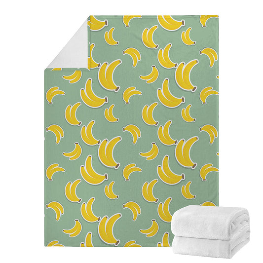 Cute Banana Pattern Print Blanket