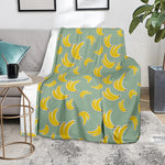Cute Banana Pattern Print Blanket