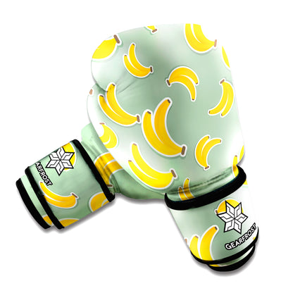 Cute Banana Pattern Print Boxing Gloves