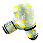 Cute Banana Pattern Print Boxing Gloves