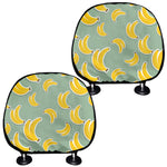 Cute Banana Pattern Print Car Headrest Covers