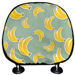 Cute Banana Pattern Print Car Headrest Covers