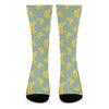 Cute Banana Pattern Print Crew Socks