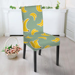 Cute Banana Pattern Print Dining Chair Slipcover