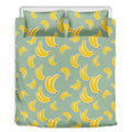 Cute Banana Pattern Print Duvet Cover Bedding Set