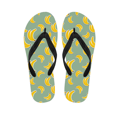 Cute Banana Pattern Print Flip Flops