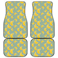 Cute Banana Pattern Print Front and Back Car Floor Mats