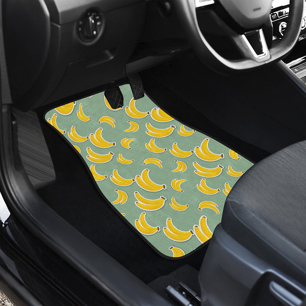 Cute Banana Pattern Print Front Car Floor Mats