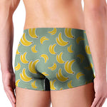 Cute Banana Pattern Print Men's Boxer Briefs
