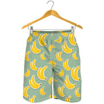 Cute Banana Pattern Print Men's Shorts
