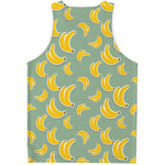 Cute Banana Pattern Print Men's Tank Top