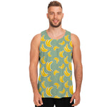 Cute Banana Pattern Print Men's Tank Top