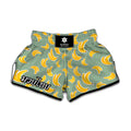 Cute Banana Pattern Print Muay Thai Boxing Shorts