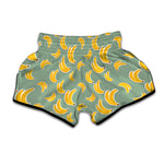 Cute Banana Pattern Print Muay Thai Boxing Shorts