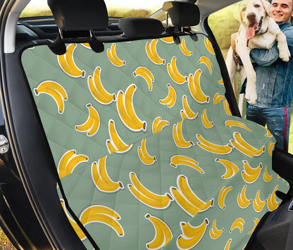 Cute Banana Pattern Print Pet Car Back Seat Cover