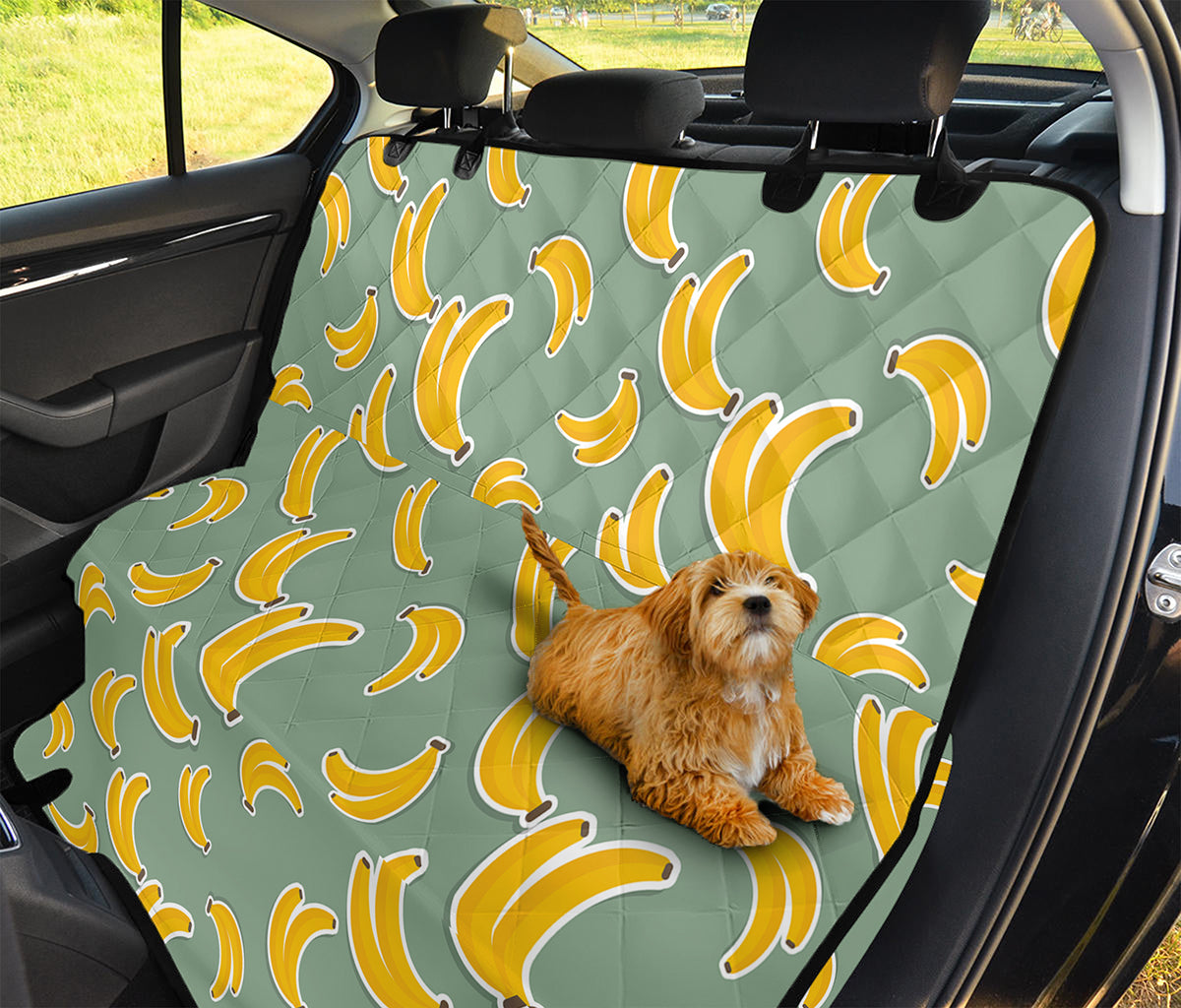 Cute Banana Pattern Print Pet Car Back Seat Cover
