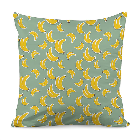 Cute Banana Pattern Print Pillow Cover