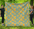 Cute Banana Pattern Print Quilt