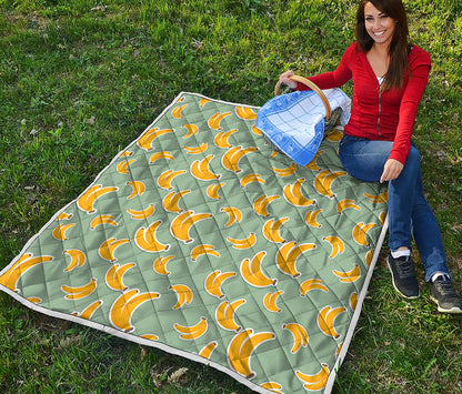 Cute Banana Pattern Print Quilt