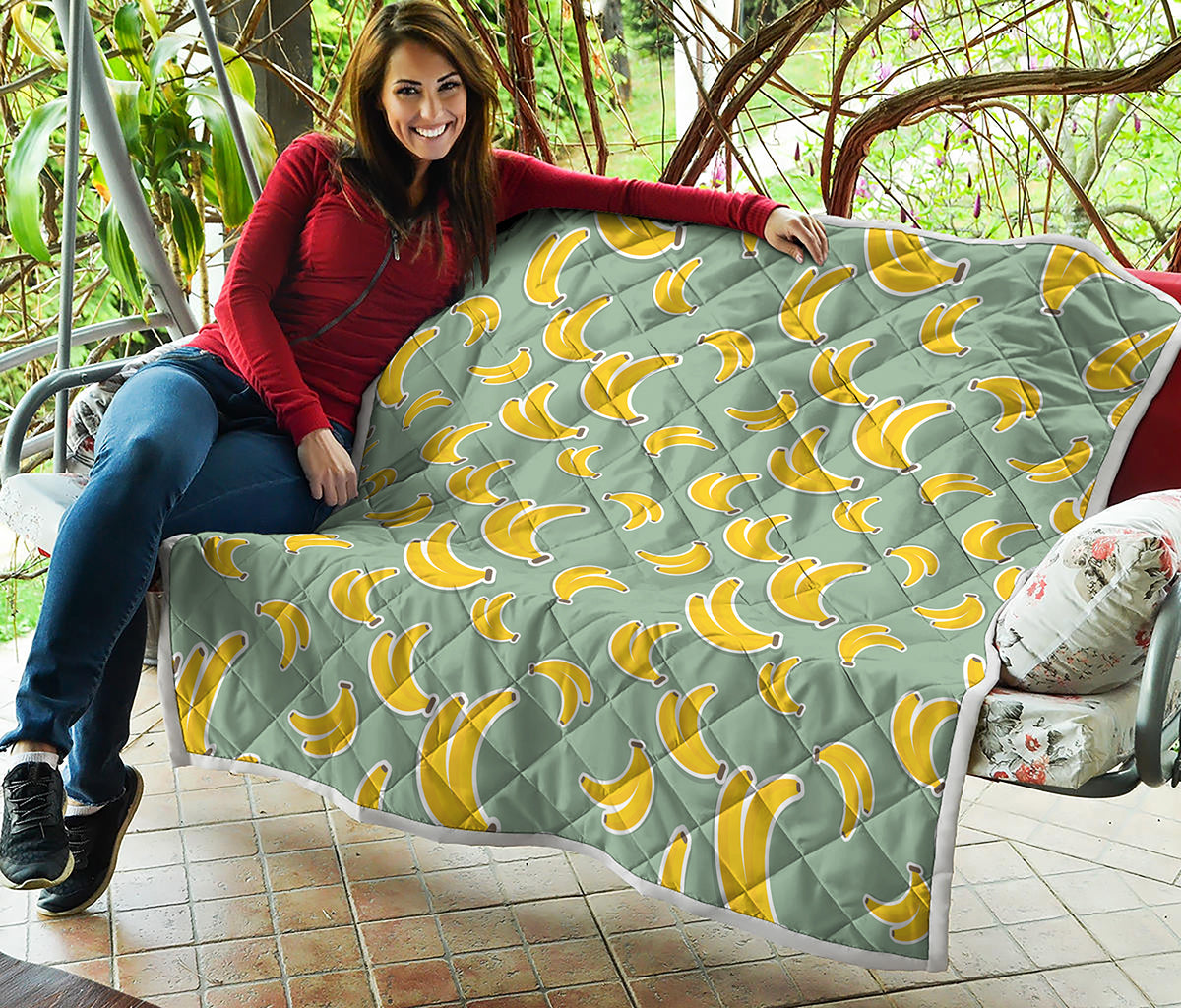 Cute Banana Pattern Print Quilt