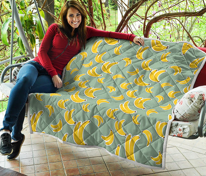 Cute Banana Pattern Print Quilt