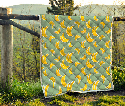 Cute Banana Pattern Print Quilt
