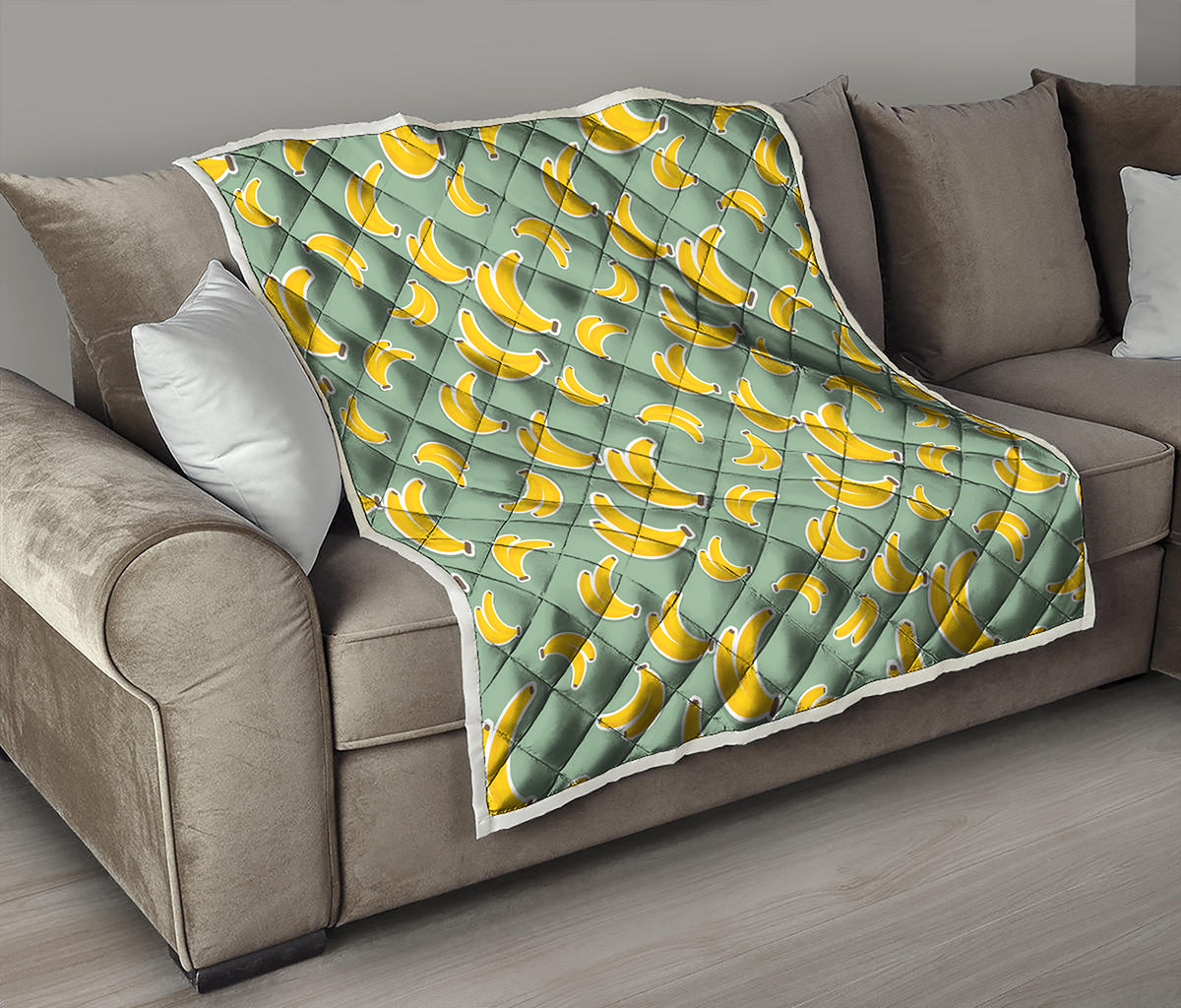 Cute Banana Pattern Print Quilt