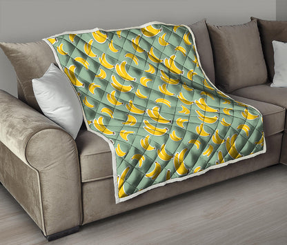 Cute Banana Pattern Print Quilt