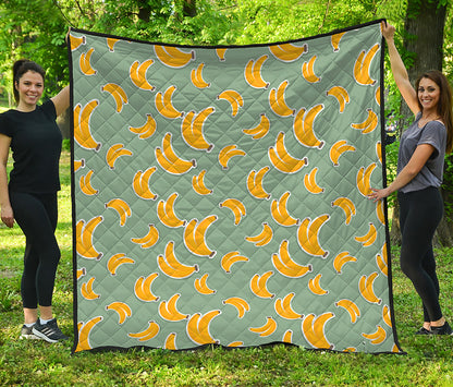 Cute Banana Pattern Print Quilt