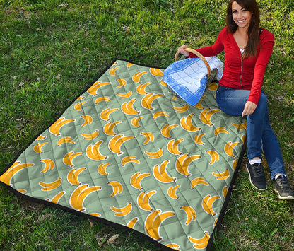 Cute Banana Pattern Print Quilt