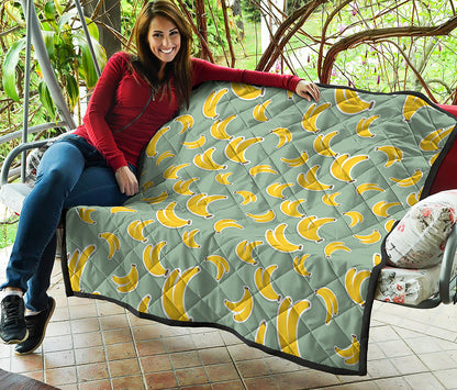 Cute Banana Pattern Print Quilt