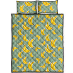 Cute Banana Pattern Print Quilt Bed Set