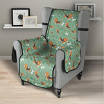 Cute Beagle Puppy Pattern Print Armchair Protector