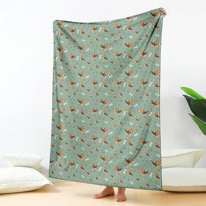 Cute Beagle Puppy Pattern Print Blanket
