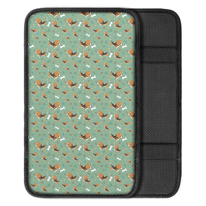 Cute Beagle Puppy Pattern Print Car Center Console Cover